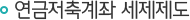 연금저축계좌 세제제도